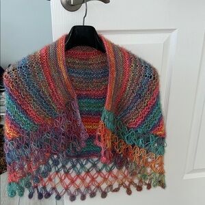 Colorful Knit Shawl